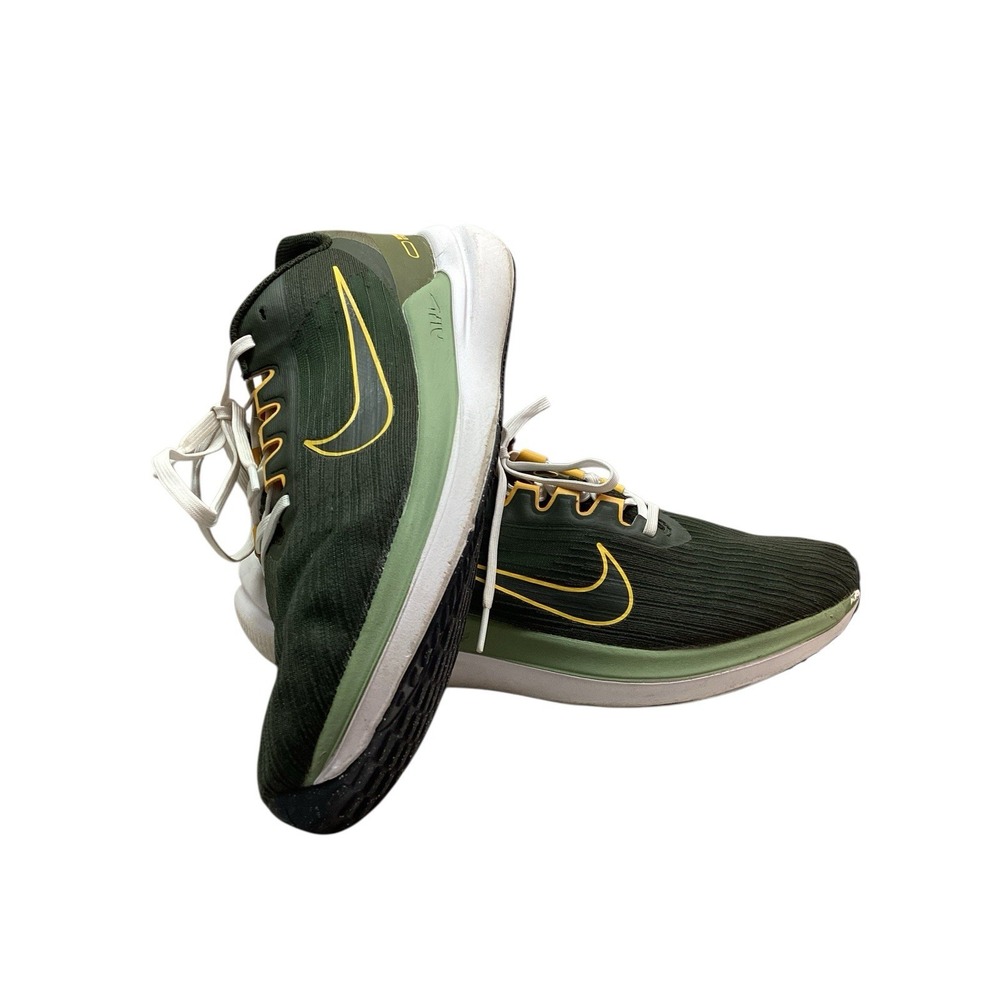Nike Air Winflo 9 Running Shoes Green & Yellow FD0787-300 Men Sz. 10.5